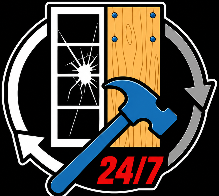 Fix My Window 247 circular emblem